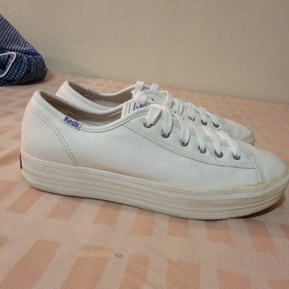 Keds Tripple Kick White Sneakers - Picture 5 of 10
